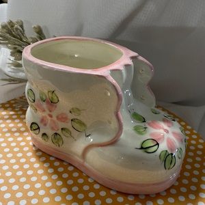 VINTAGE BABY BOOT PLANTER